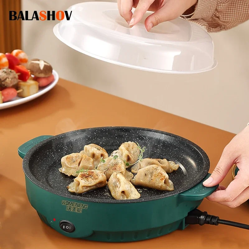 

Niw Electric MultiCooker Non-stick Frying Pan for Household BBQ Steak, Fish, Omelette