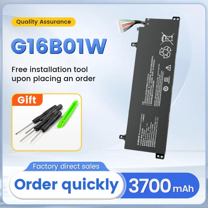 

SOMI 15.2V 55.02Wh 3700mAh New Laptop Battery G16B01W For Xiaomi Redmi G Gaming 16 Series 4ICP4/63/92