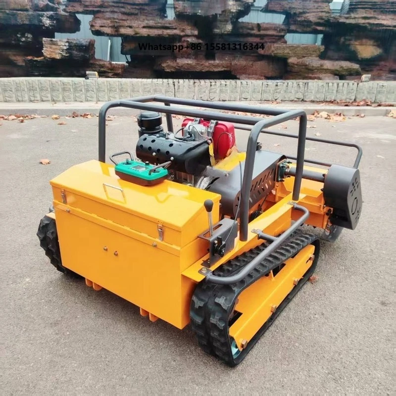 Heavy Duty Flexible Operated Remote Lawn Mower Multifunctional Field Garden Weeder Machinery