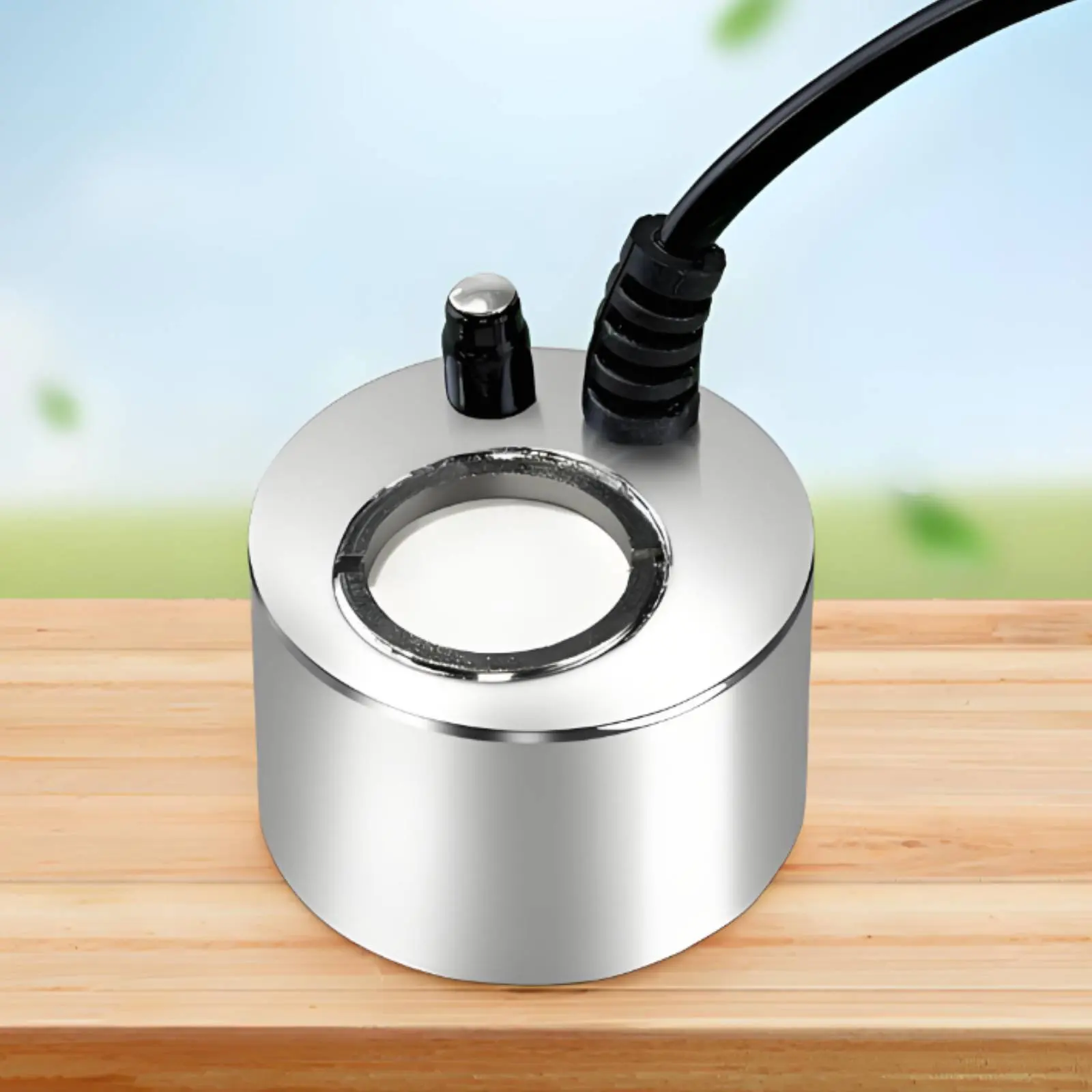 Vibrating Humidifier Stainless Steel Casing Pond Fogger Waterproof Haze Generator Auto Shut-down Water Feature Fog Machine