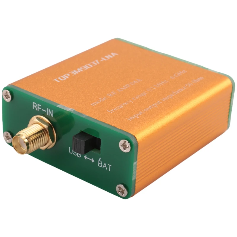 100K-6Ghz All Band Amplifier HF FM VHF UHF RF Preamplifier High Linearity Ultra-Low Noise Gain Amplifier