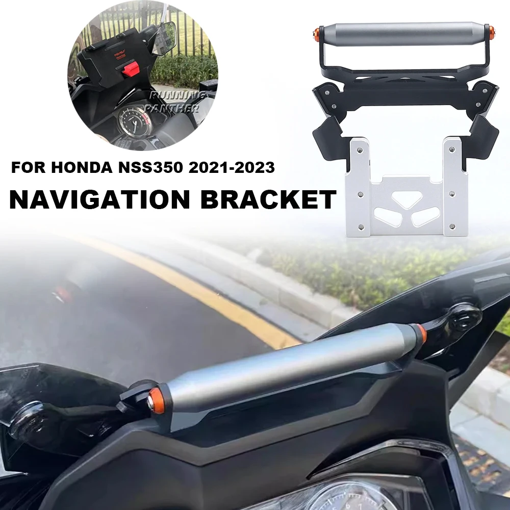 

NEW For Honda NSS 350 NSS350 2021 2022 2023 Motorcycle GPS Phone USB & Wireless Charger Navigation Bracket Holder Mount Stand