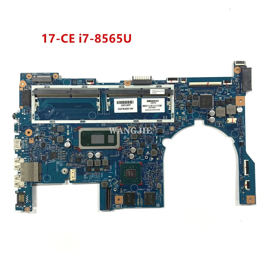 Placa-mãe para laptop HP Envy 17-CE, 4GB, i7-8565U CPU, 448.0G809.0011, L52451-501, L52451-001, 448.0G809.0011