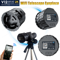 4 Million Pixel HD WiFi Electronic Eyepieces for 25mm-50mm Scopes WiFi Telescope Eyepiece Camera Portable Spotting Scope Camera