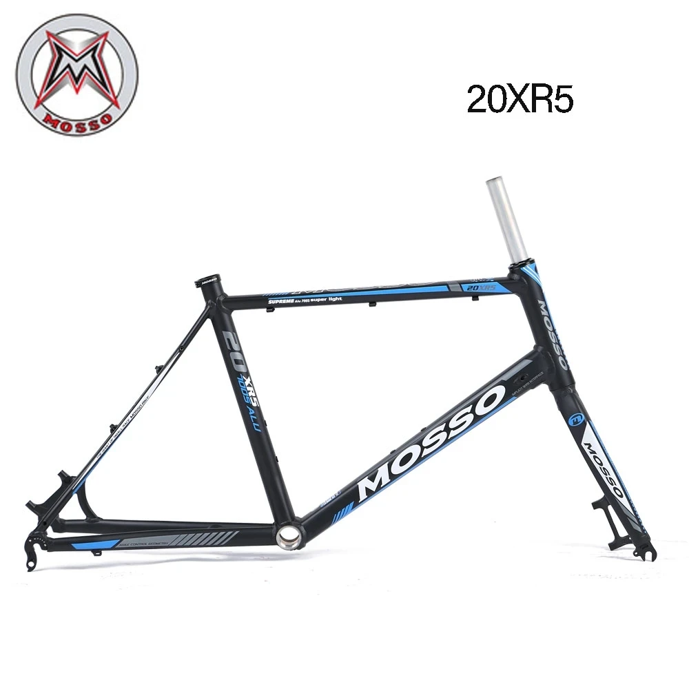 MOSSO 20XR5 20 Inch Aluminum Alloy City Road Frame 43/45/48cm Ultra-light Disc Brake Internal Cable Frameset Bicycle Accessories