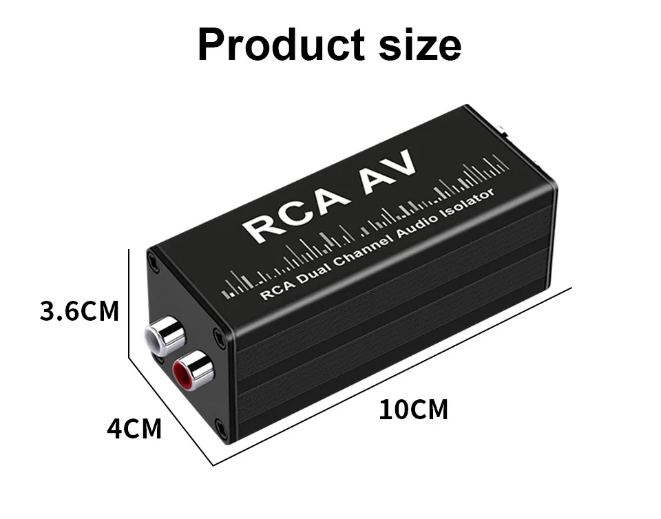 TITAK Audio Looping Isolator RCA Audio Isolator Auto-Audio Strom-Störgeräuschunterdrücker Bodenrauschunterdrückung RCA Ground Pass Filter Audio Looping Isolator RCA Audio Isolator Car Audio Current Sound Canceller Bott – Detail 7