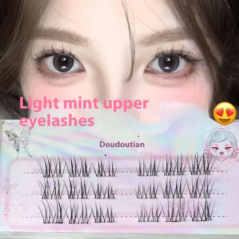 3/10 rzędów Urocze sztuczne rzęsy Skośne Latające Puszyste Sztuczne Rzęsy Naturalne Segmentowe Długie Rzęsy Przedłużanie Narzędzia do Makijażu