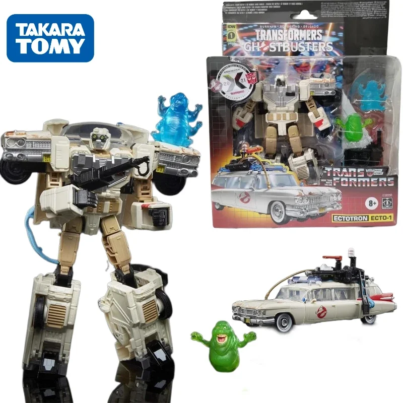 W magazynie Takara tomia transformatory serii G Crossover Ghostbusters pozagrobowi łowcy duchów Robot Anime modele na prezent akcji