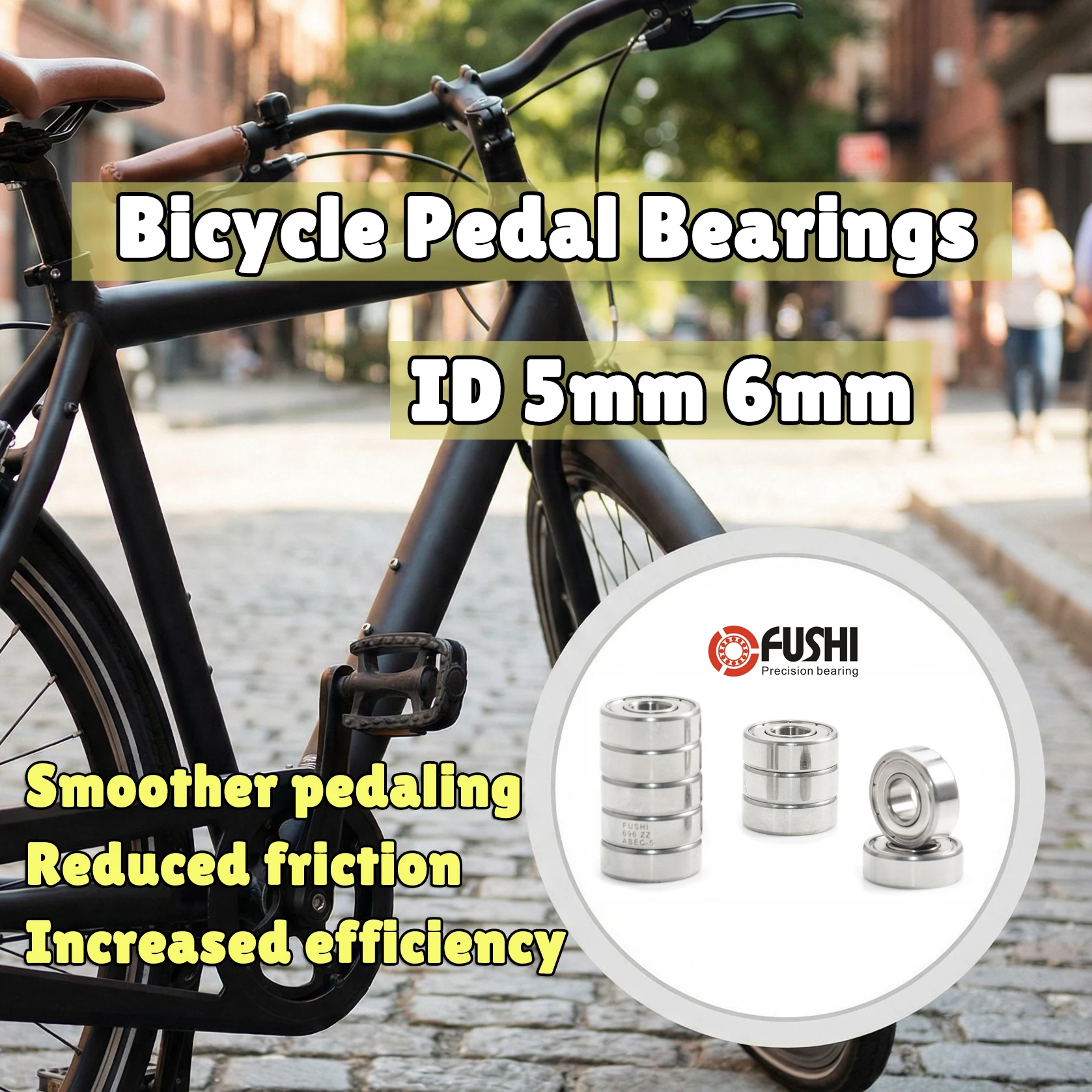 10 Uds rodamientos de bolas para Pedal de bicicleta 685ZZ 686ZZ 695ZZ 696ZZ MR126ZZ MR106RS piezas de reparación para bicicleta de carretera MTB acero cromado