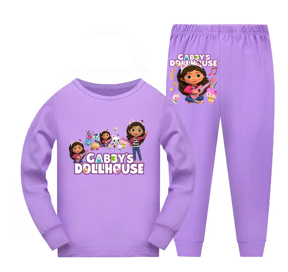 Gabby élémentaire étudiant fille pyjamas vêtements de plein air pyjamas pour filles vêtements Pijama enfants vêtements de nuit pour enfants maison d'enfant