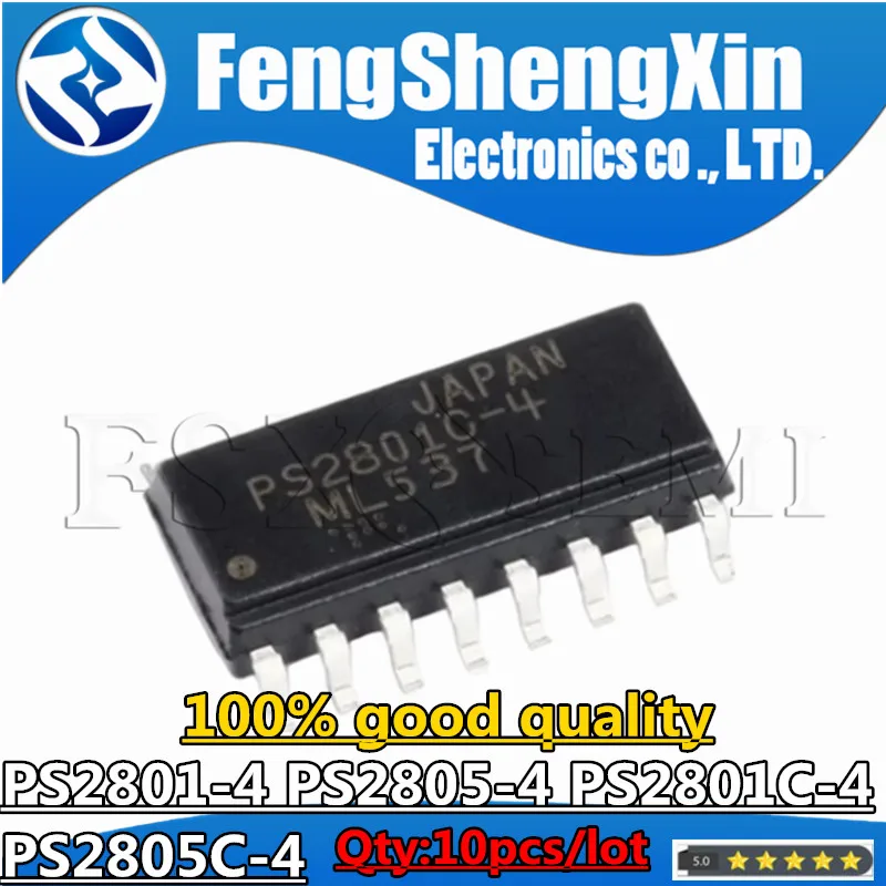 

10pcs/lot PS2801-4 PS2805-4 PS2801C-4 PS2805C-4 PS2801 PS2804 SOP-16 photoelectric coupler chip