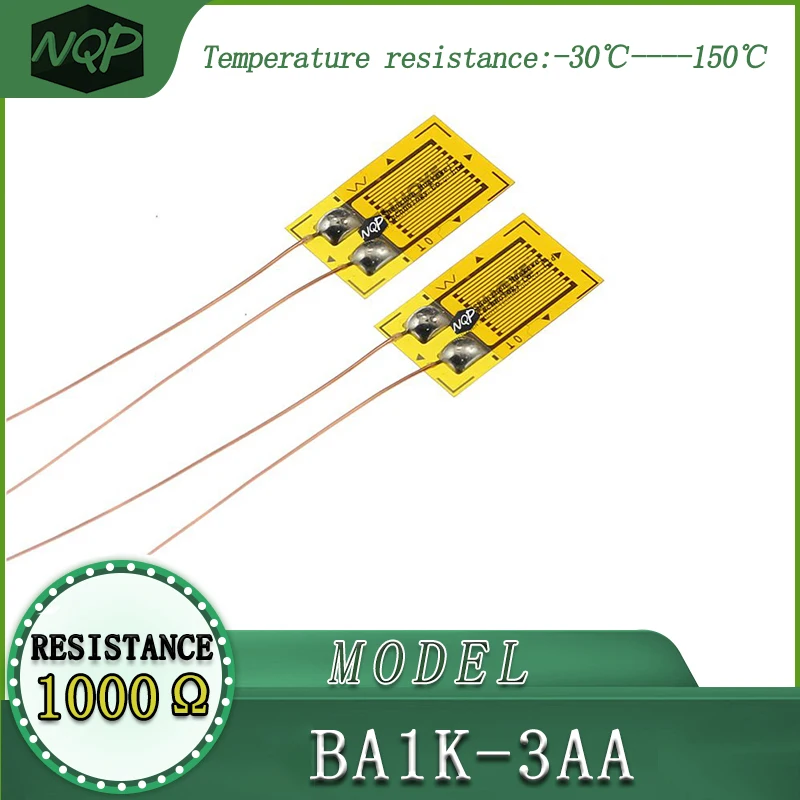 Strain gauge BA1K-3AA, high-precision, resistive type, with a resistance value of 1000 ohms, used for load cells.