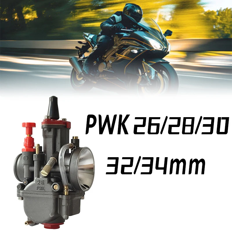 

PWK Racing Motorcycle Carburetor 26 28 30 32 34mm with Power Jet for 2T/4T 75–300cc Engine Dirt Bike ATV Modified Carb