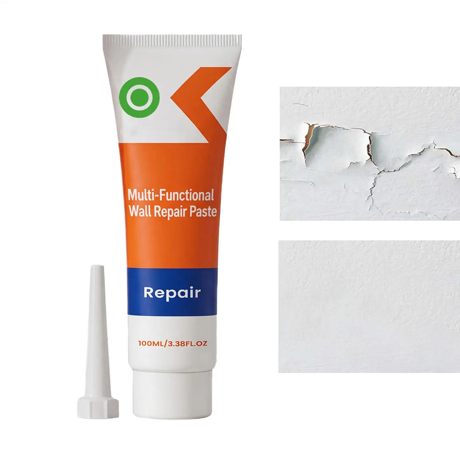 Wall Repair Paste 100g Quick Dry Hole Filler Multipurpose Crack Mending Putty Strong Adhesion Easy Sanding Home Renovation