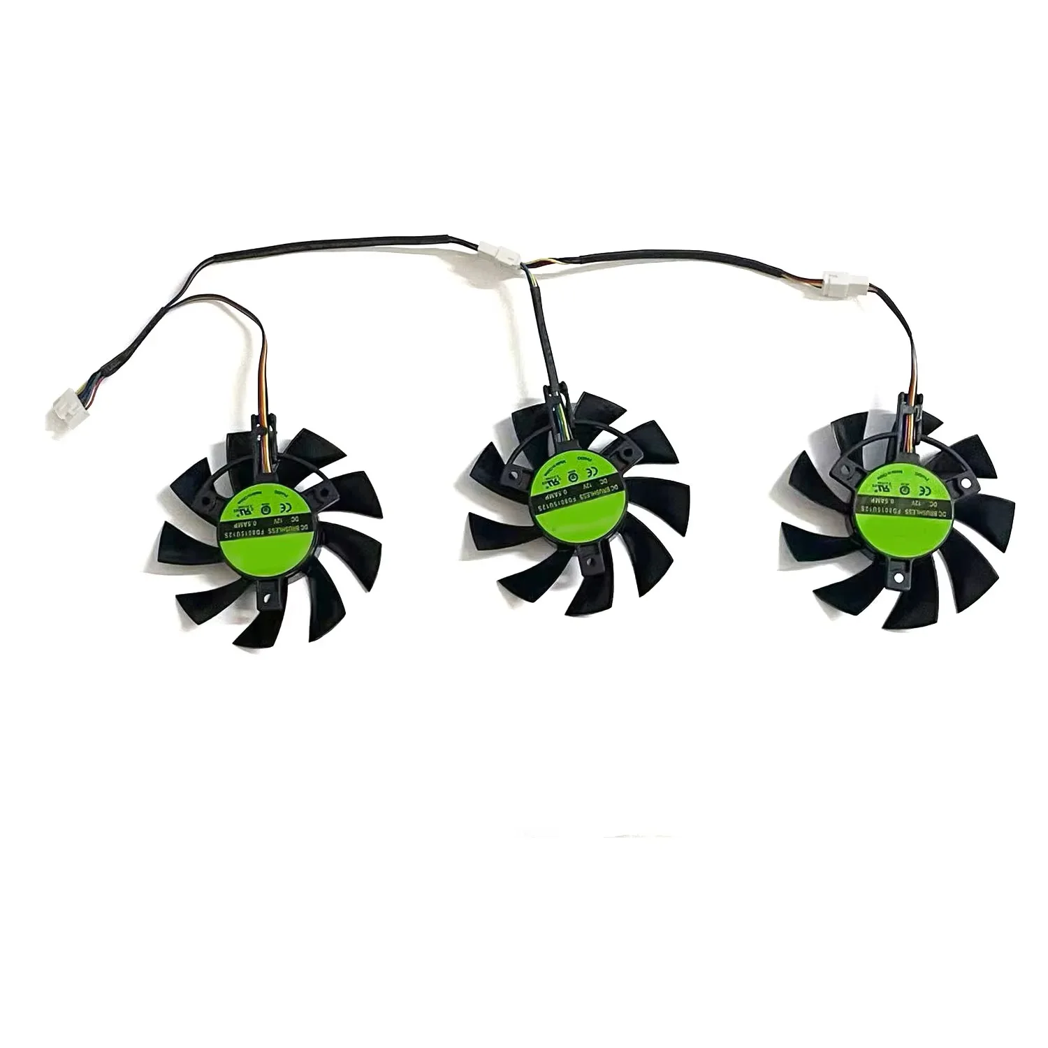 75MM 7Pin FD8015U12D GTX1660 RX5700 RX5700XT for ASUS GTX 1660Ti 1660super RX 5700 XT TUF X3 OC Graphics Cooling Fan