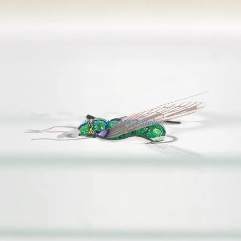 

P9FC 2pcs Fly Fishing Hook Baits Fly Bees Floating Lure with Box Trout Baits