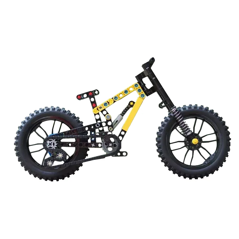 MOC Downhill Mountain Bike Equitazione Off Road Sospensione completa Modello 45881 Building Blocks Mattoni Kit Giocattoli per bambini per i regali dei bambini