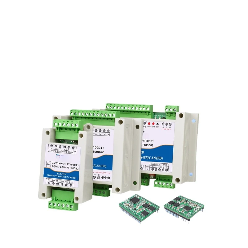 

2-8-канальный высокоточный модуль передатчика температуры PT100 RS485/CANFD промышленного класса RTU