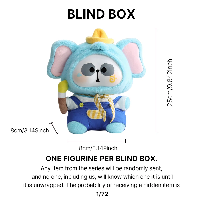 400% Toycity MR.PA“Animals's After-School”series High Quality Plush Doll Blind Box Random Mystery Box Children Surprise Gifts