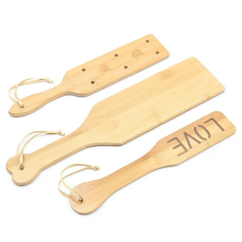 BDSM Spanking Toys with Smooth Surface Light Play Bamboo Wood Paddle Whip for Fetish Flogger Slave Fantasy Adult Erotic Sex Shop