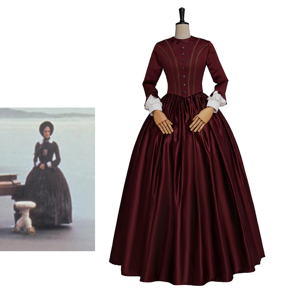 

The Piano Movie Cosplay Ada Costume 19th Century Vintage Rococo Evening Dress Halloween Ball Gown Fancy Party Stage Show