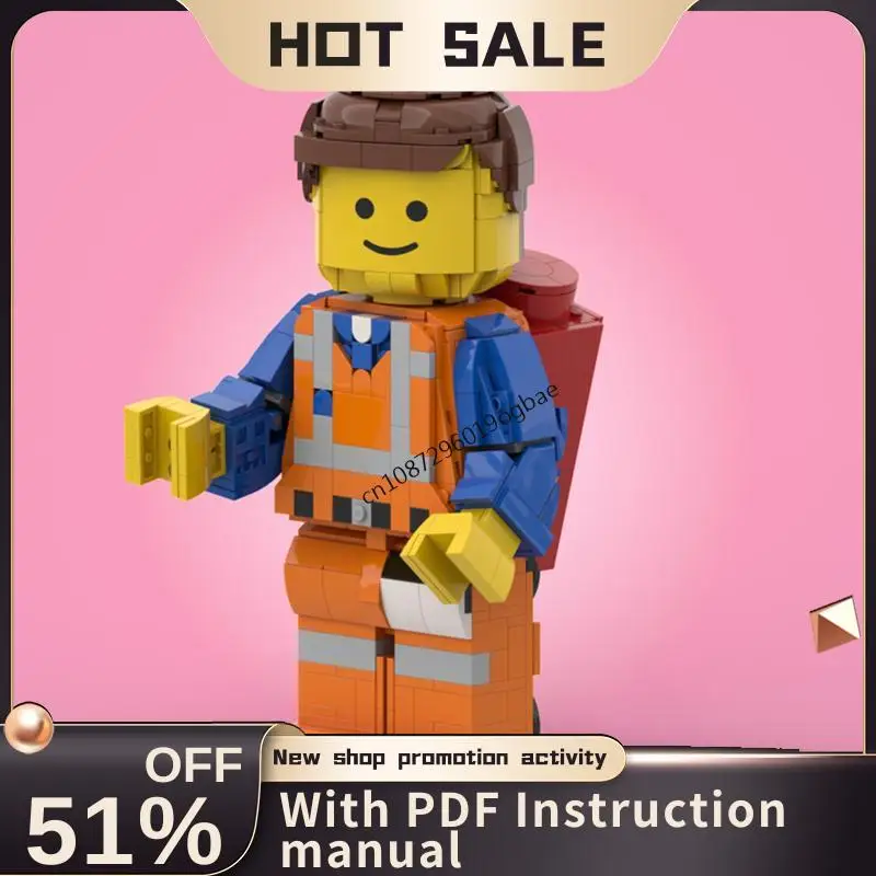 

Новинка! Горячая продажа: Набор из 793 деталей для сборки моделей серии Up Scaled Figure Moc Emmetted. Конструктор для творчества, игрушки для детей, подарки на день рождения.