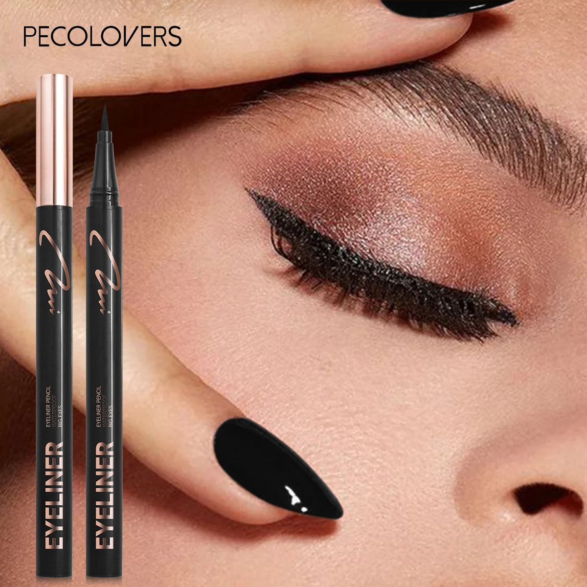 2023 Women 1 Pcs White Eyeliner Liquid Pen Waterproof Long Lasting Quick Drying Smooth Makeup Beauty Matte Eyeliner Eye Pencil