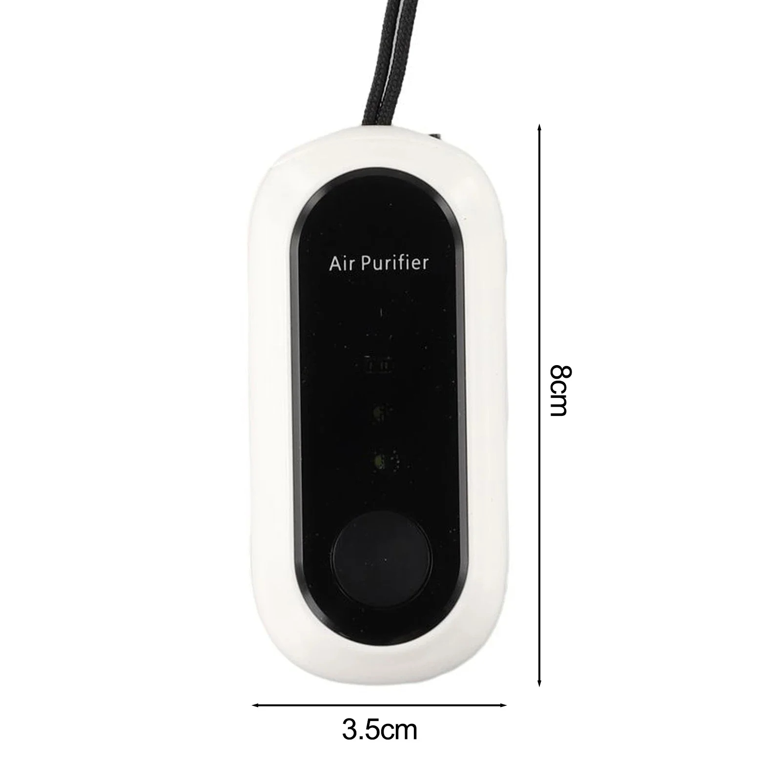 

80x35x23mm Negative Ions Purifier Long Battery Life Quiet Operation Safe And Radiation-Free USB Interface Cartridge-Free