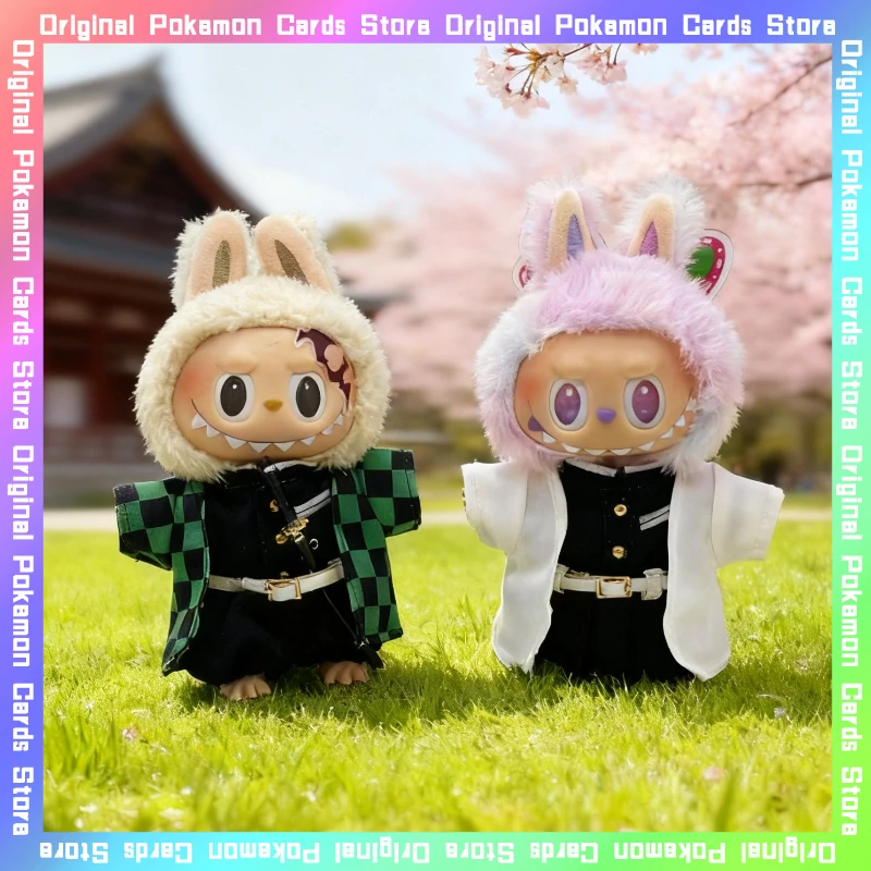 

Only Clothes for V1 V2 V3 Labubu Demon Slayer Akaza Kisatsutai Cotton Doll Cosplay Anime Cartoon Accessories Toys Birthday Gifts