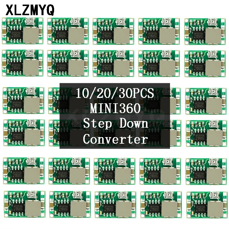 미니 DC-DC 스텝 다운 컨버터, 볼트 레귤레이터, 벅 컨버터 보드, 5V-23V ~ 3.3V, 6V, 9V, 12V, 340KHz, 10 PCs, 20/30 PCs, 3A