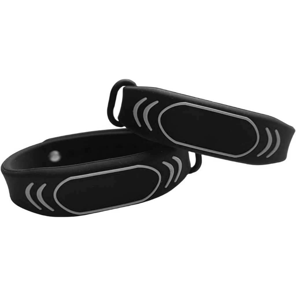 125 كيلو هرتز RFID قابل للكتابة T5577 أساور معصم سوداء من السيليكون قابلة لإعادة الكتابة