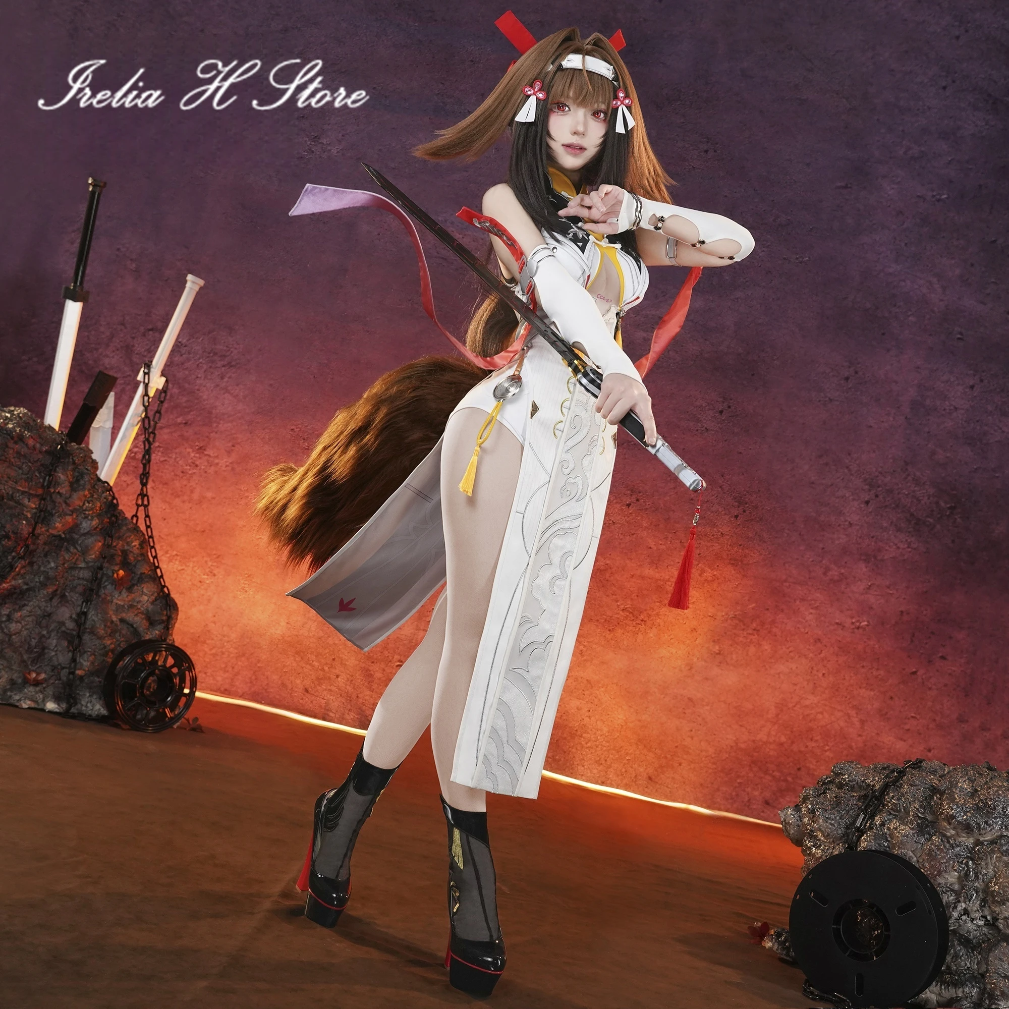 أزياء Irelia H Zenless Zone Zero Ye Shunguang التأثيرية أزياء أنيمي AYe Shunguang فستان مثير أزياء الهالوين للسيدات #2