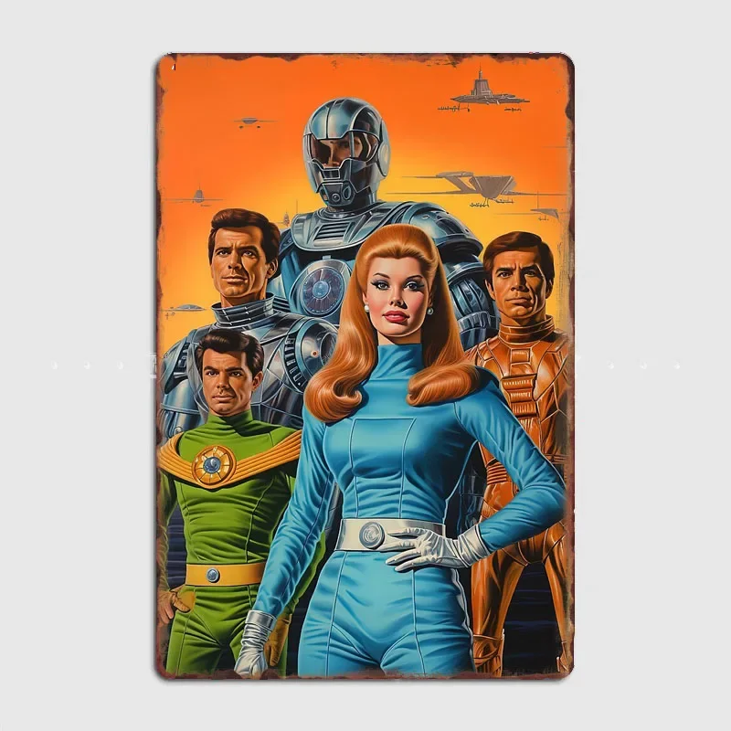 Vintage Cosmic Champions Posters Metal Plaque Custom Garage Club Indoor Wall  Decor Pub Tin Sign Poster Home Decor Room Decor