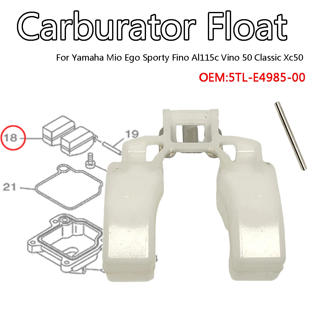 Carburetor Carb Plastic Oil Float Set For Yamaha Mio Ego Sporty Fino Al115c Vino 50 Classic Xc50 2006-2011 5TL-E4985-00