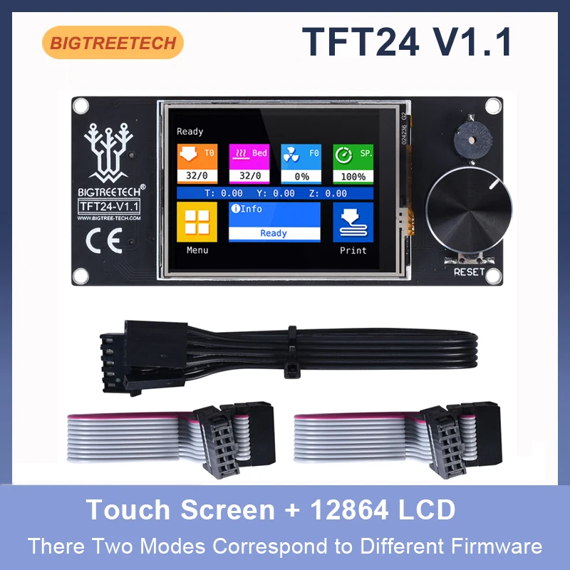 

BIGTREETECH TFT24 V1.1 Touch Screen Like 12864 LCD Display 3D Printer Parts For Ender 3 SKR V1.3 PRO MINI E3 VS MKS TFT24 TFT35