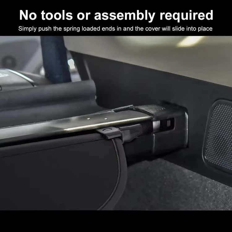 Universal Retractable Trunk Cargo Cover for Car Back for 2023+  Grand Cherokee Privacy Travel Car Travel Camping Detachable