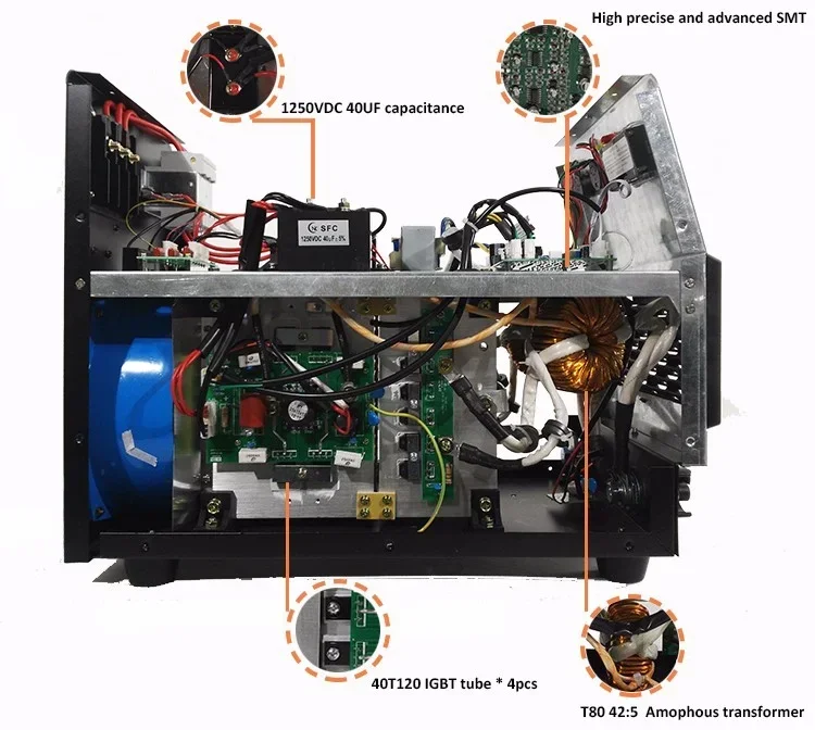 Industrial 400A ARC Inverter welder  MMA 400A  welding machine IGBT DC AC arc bx1-400