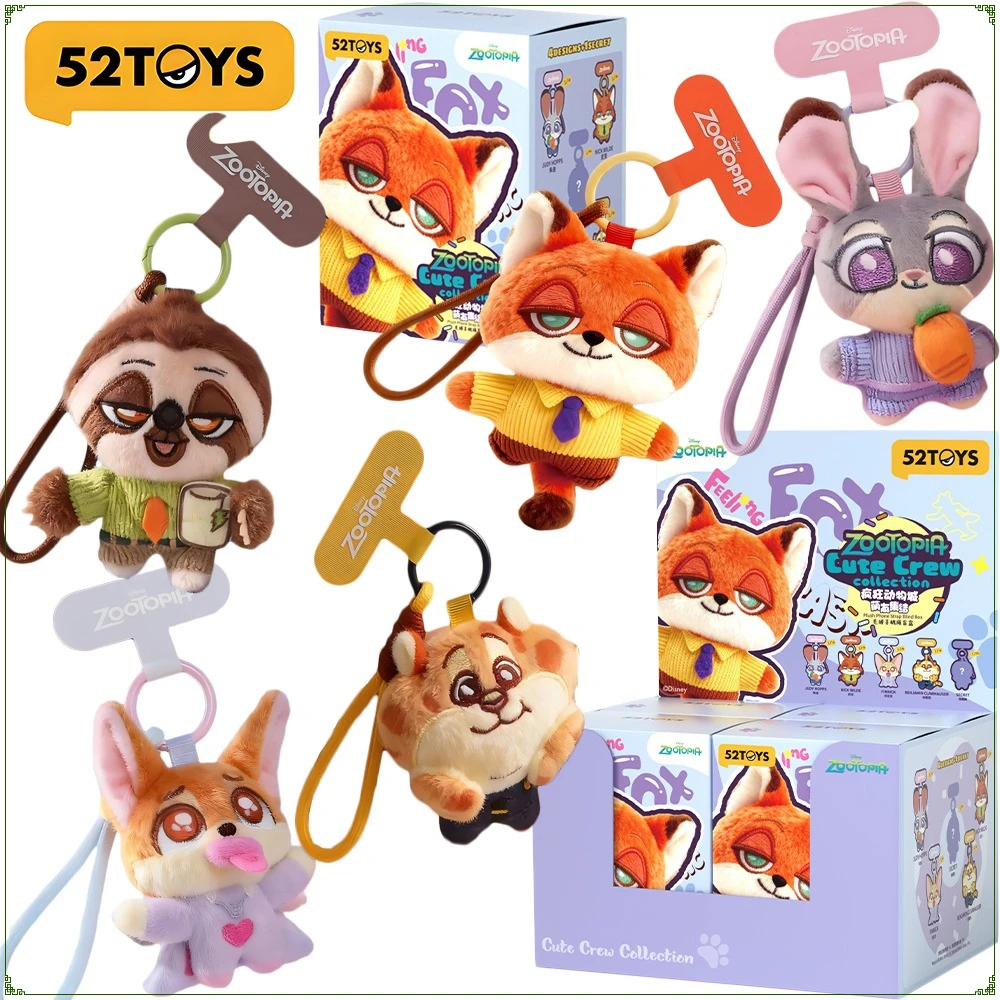 

New Genuine 52TOYS Zootopia Crew Collection Series Blind Box High Quality Cute Surprise Collectible Pendant Kids Christmas Gifts