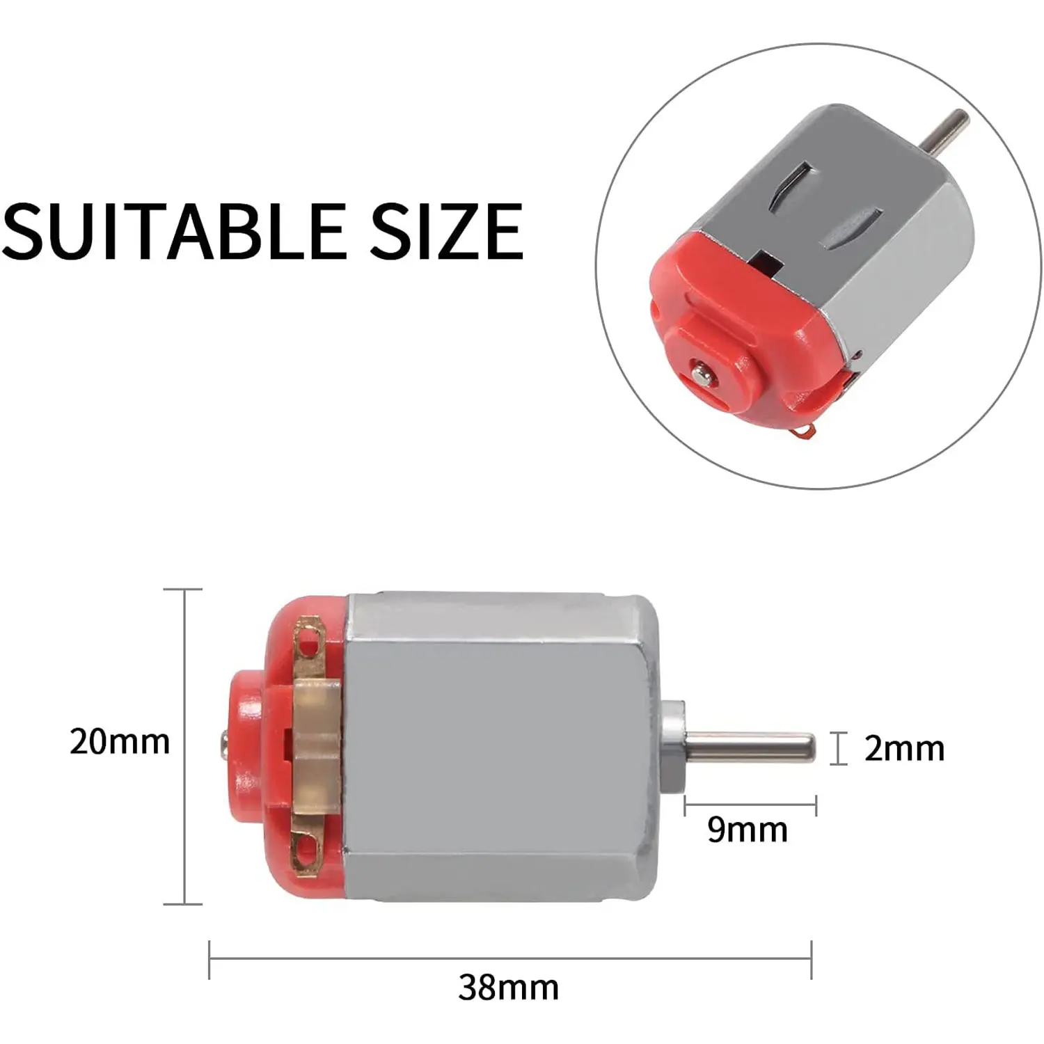 10pcs Micro 130 DC Motor Brushed DC 1.5V-3V 16500 RPM Cars Toys Electric MotorTorque DIY Remote Control Toy Car Hobby Motor