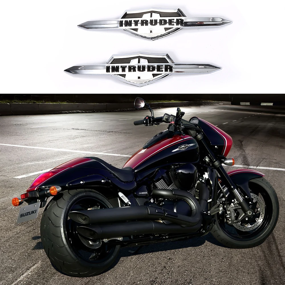 Motorfiets Chroom 3d Brandstof Gastank Embleem Badge Decoratie Stickers Voor Suzuki Intruder Vl 400 800 1500 Lc1500 Volusia