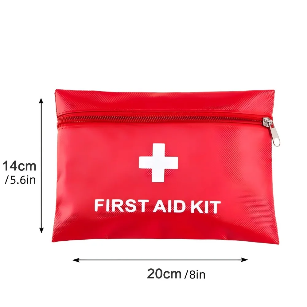 64pcs Mini Emergency Household First Aid Bag Travel Camping Car Outdoor Rescue Survival Kit Portable Case Storage