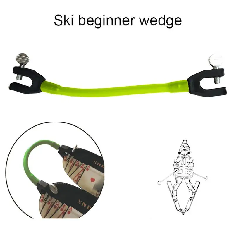 Ski Tip Connector Portable Ski Aid Cushioned Fastener Tape Strap Ski Practice Aid Easy Snow Ski Training Tools for Beginners