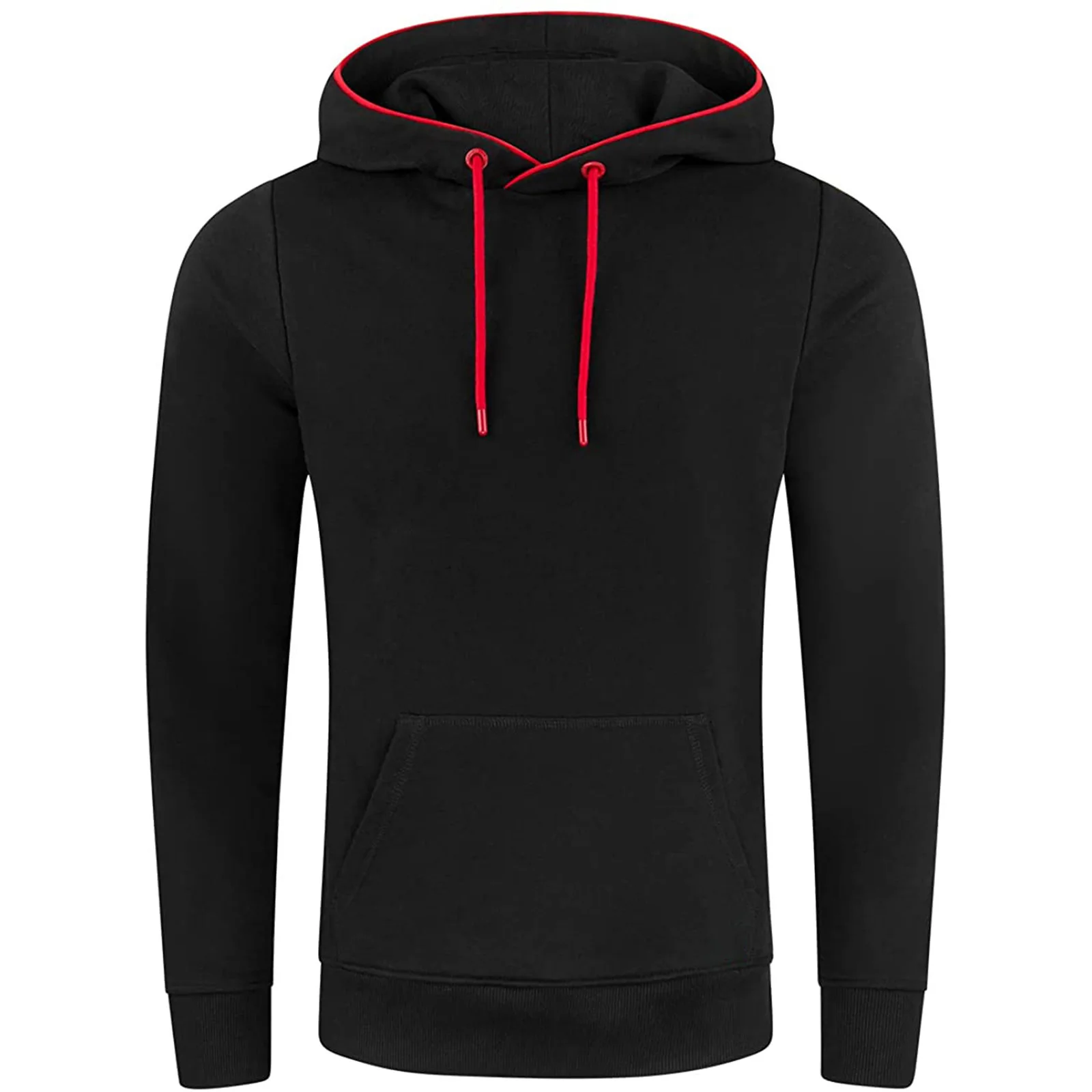 Spring Autumn Solid Casual Tracksuit Streetwear Hooded Pullover Sportswear Man's Clothing Warm Hoodies Sweatshirts Men MY615