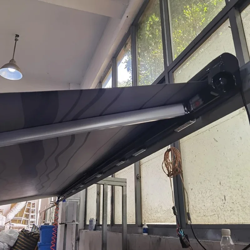 نوعية جيدة 6x2.5m المظلة أسود اللون قافلة المظلة التخييم الملحقات Rv المظلة