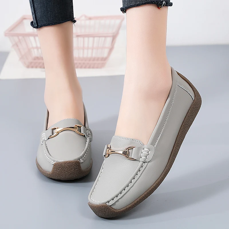 Plus Big Size 42 43 44 Spring Autumn Women Loafers Flats Slip-ons Ladies Shoes Sapatilhas Zapatos Planos Mujer Dropshipping