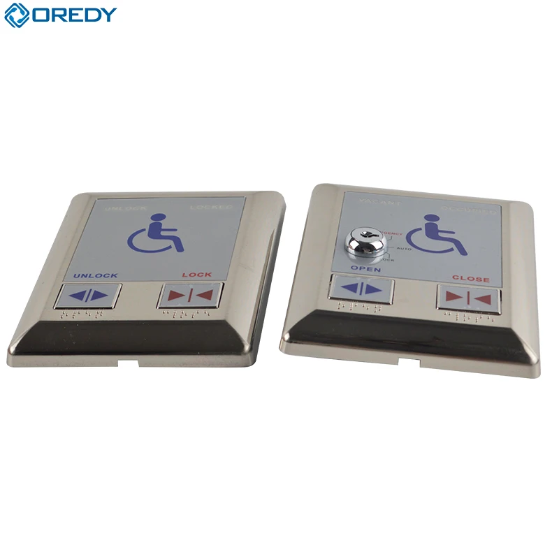 Automatic Door Access Control Washroom Toilet Entrance and Exit  Push Button Switch for Disabled