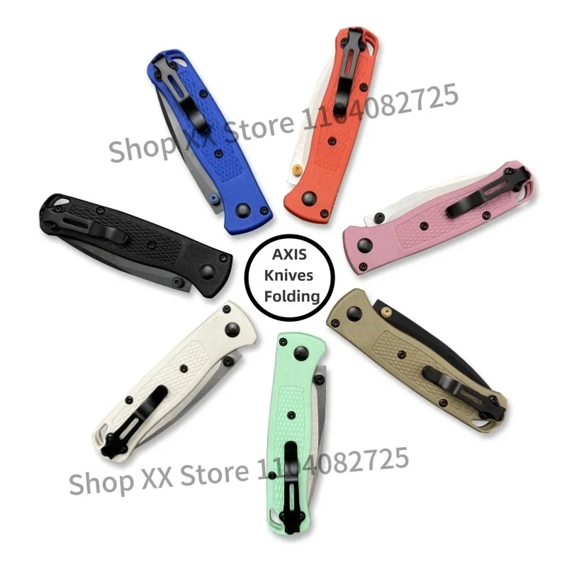 BM 533 Folding Pocket Knife Ultra Lightweight Nylon Fibre Handles Camping Outdoor Kitchen Hiking Fruits Hand Knives EDC Multiool