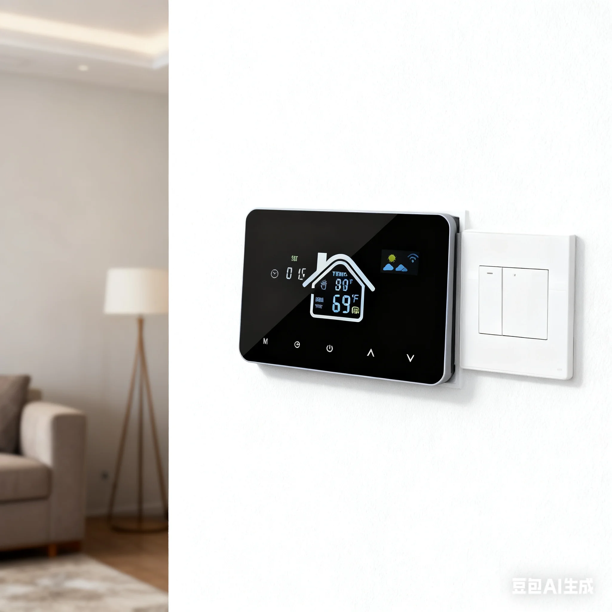 

Temperature Controller With APP Control And Touch Key For Precise Heating Cooling With Child Safety Lock Feature