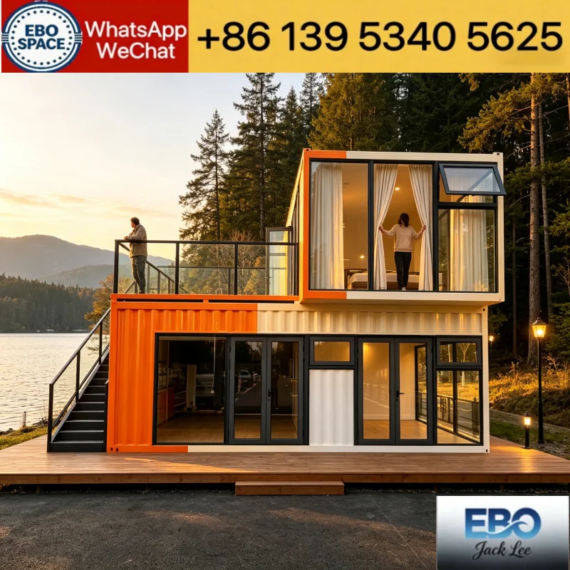 Heat Insulated Foldable Container Prefab House Noise Reduction Backyard Guest Cabin Outdoor Tourism Pod