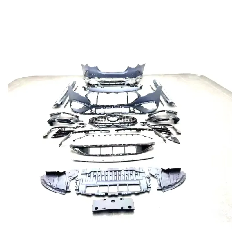 W214 Model, Modified with Large Body Kit, E300L Sport 53 Front Bumper, Rear Bumper, Tail Lip and Grille Kit.